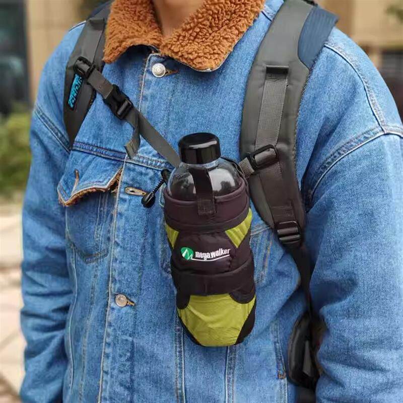 日式户外登山徒步水壶包水瓶保护挂腰水壶袋折叠水壶套便携水厂家