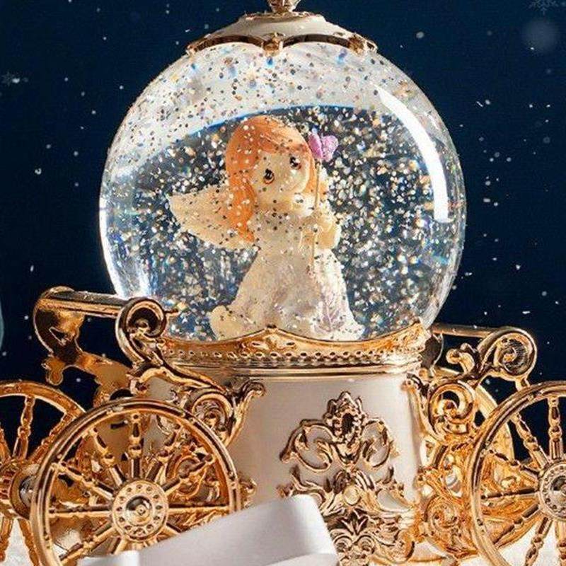 生日女生音乐盒鸟之诗女孩旋转八音盒儿童飘雪水晶球摆件厂家