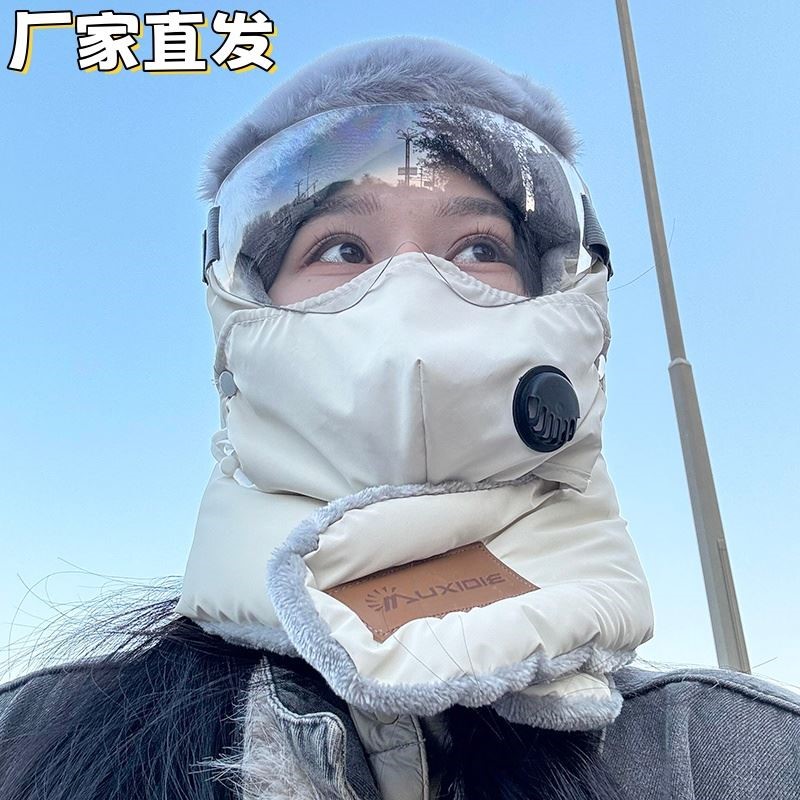 骑车保暖神器雷锋帽圆顶简约中国