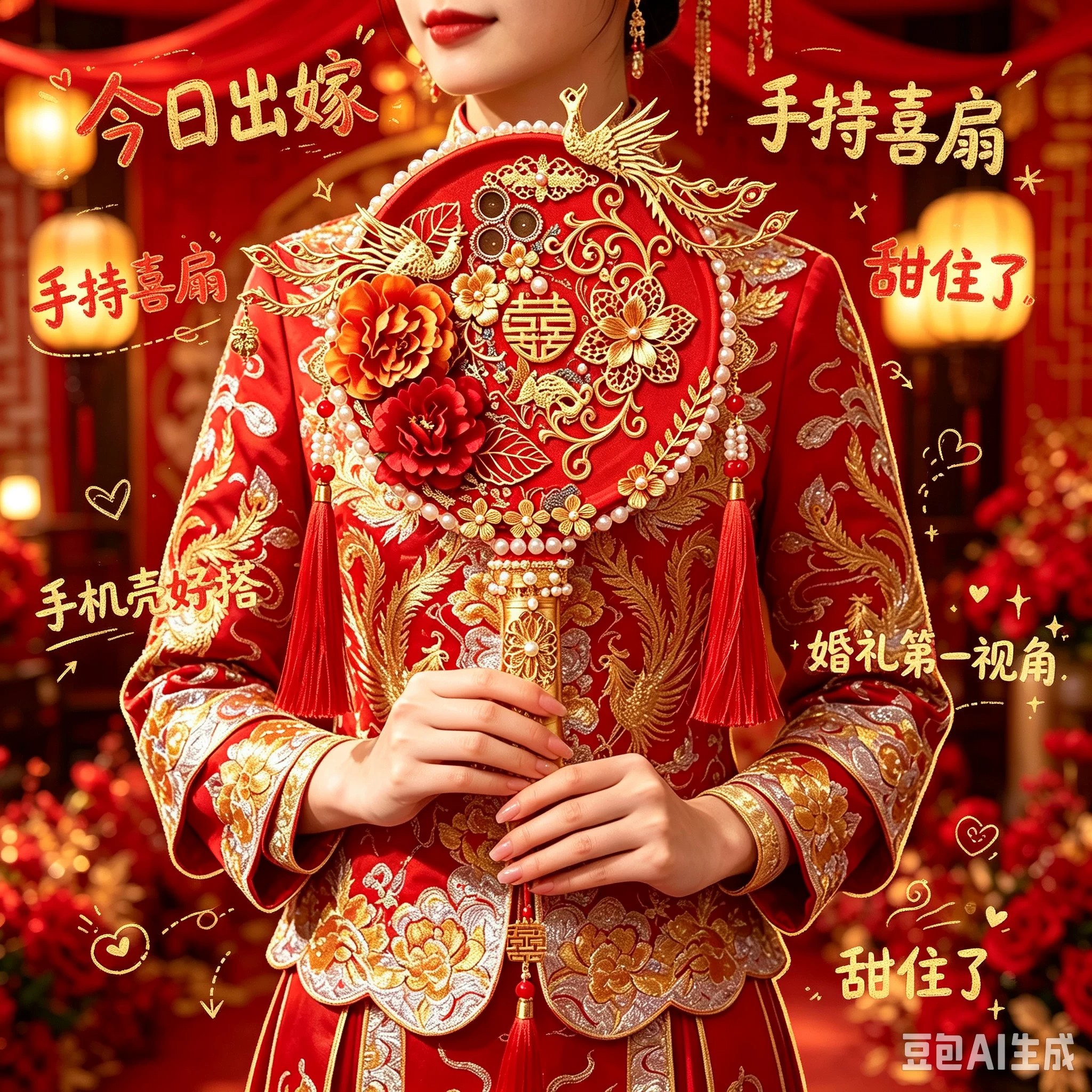 婚礼第一视角手机壳材料包