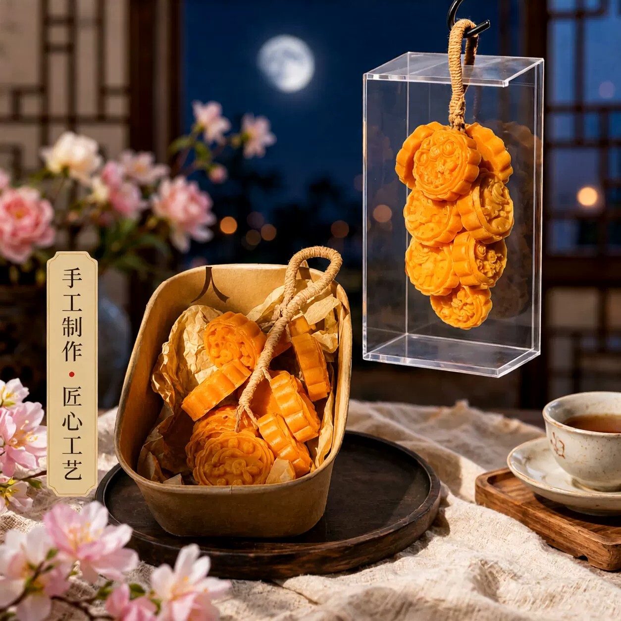 中秋月饼造型手工皂伴手礼