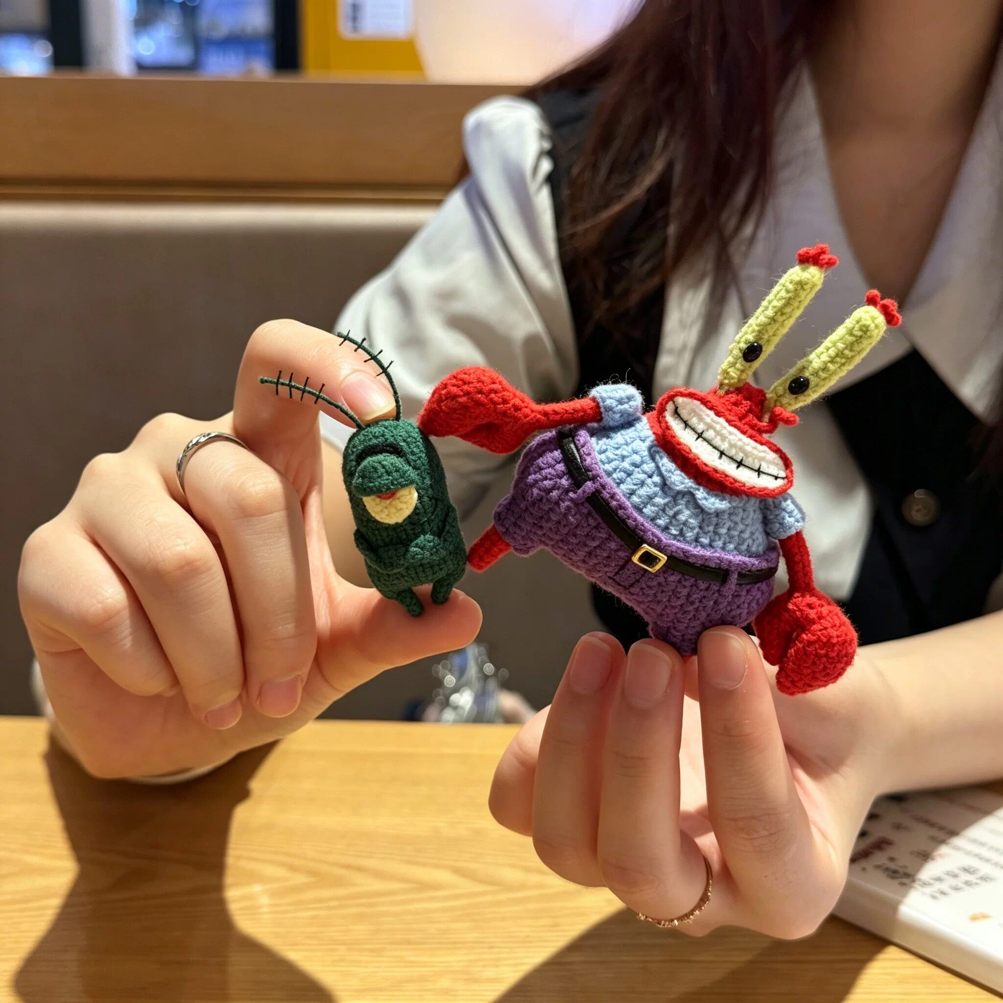 比奇堡蟹老板钩织DIY材料包