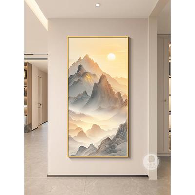 旭日东升入户玄关装饰画现