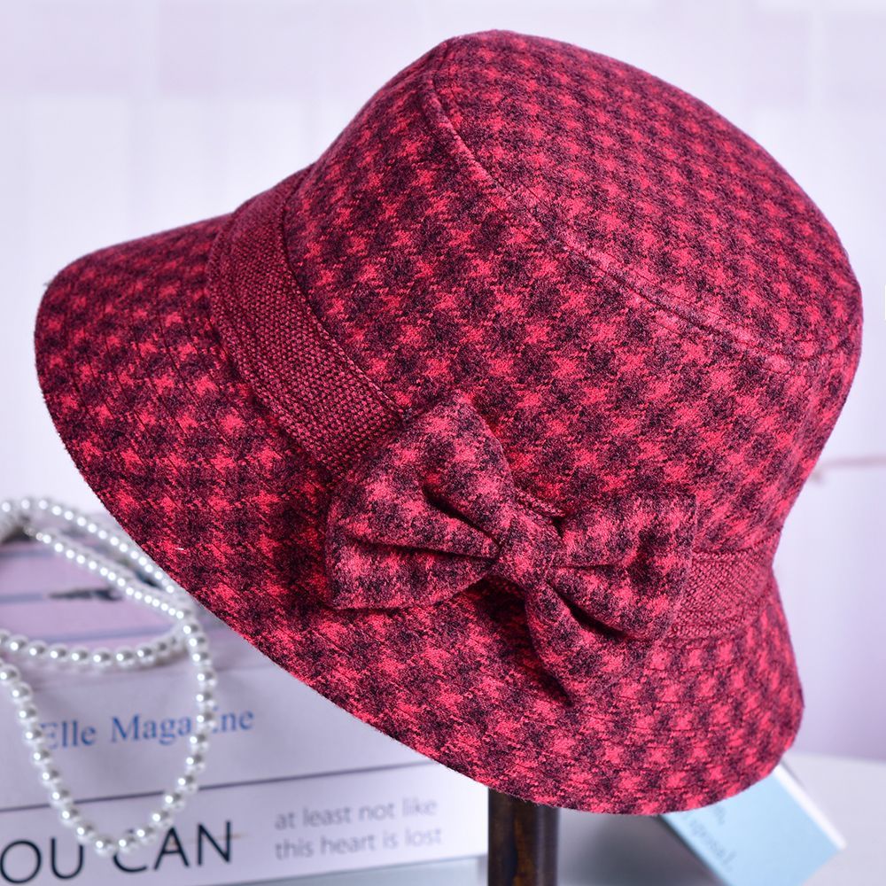 70多岁老人帽子女款防风保暖盆帽