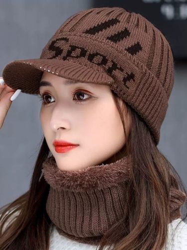 针织帽子女保暖护耳妈妈奶奶