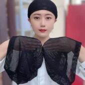 网格包头帽透气有弹力中老年人遮白发帽薄款 发网奶奶防乱发头巾帽