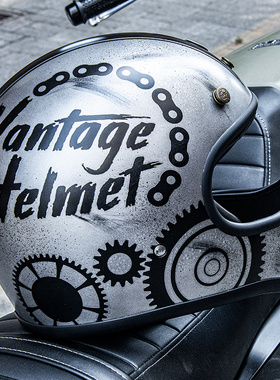 active region中国台湾摩托车头盔机密代号个性黑哈雷机车男全盔