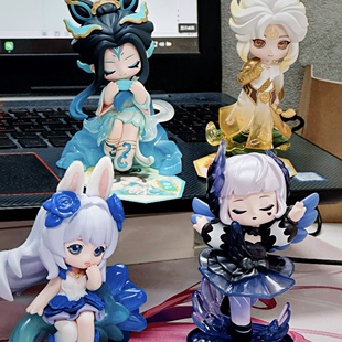 现货MINISO名创优品王者荣耀合作款水晶峡谷系列盲盒潮玩手办摆件