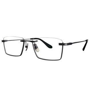 脱壳眼镜反骨大框146圆脸纯钛倒半框磨砂哑光银近视方镜框高级感