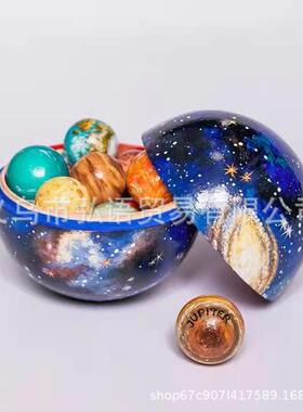跨境新品星球太阳宇宙模型塑料宇航员树脂工艺品摆件创意星空宇宙