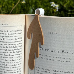 spilled coffee bookmark 创意咖啡书签洒了的咖啡杯皮革书签