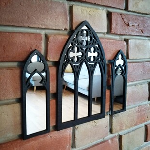 哥特式大教堂窗户墙镜Decorative wall mirror装饰墙镜创意家饰