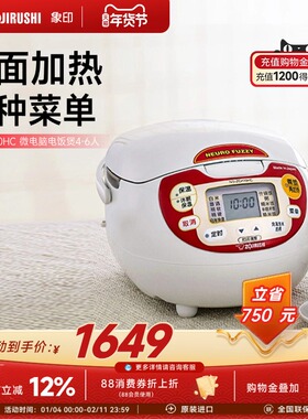 ZOJIRUSHI象印日本原装进口微电脑家用电饭煲ZCH10C 3L适用4-6人