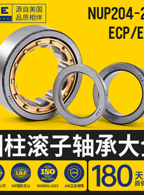 JAE圆柱滚子轴承NUP204 205 206 207 208 209 210 211 212 213ECP