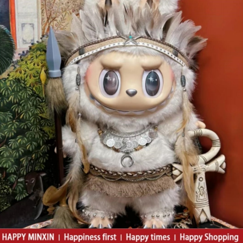 拉布布娃衣泡泡玛特labubu衣服搪胶58cm拉布布大娃zimomo大天使娃