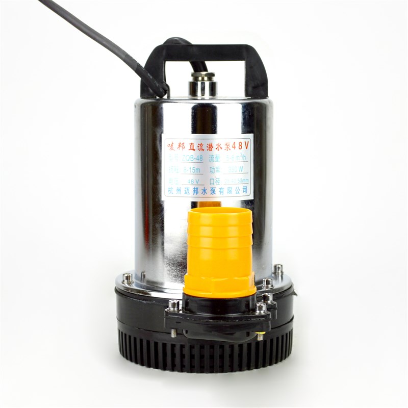 微型12V/24V/48V高压扬程家用无刷直流电瓶塑料外壳潜水泵/水泵