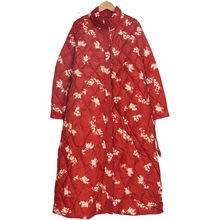 遇见某天A4精选女装新款款国风冬季红花女士防寒服-090071