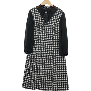 16373 气质百搭黑白色连衣裙慕天姿A1 慕天姿精选品牌女装 高端时尚