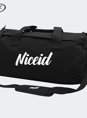 NICEID篮球包大容量训练斜挎包旅行运动健身多功能黑色背包行李包
