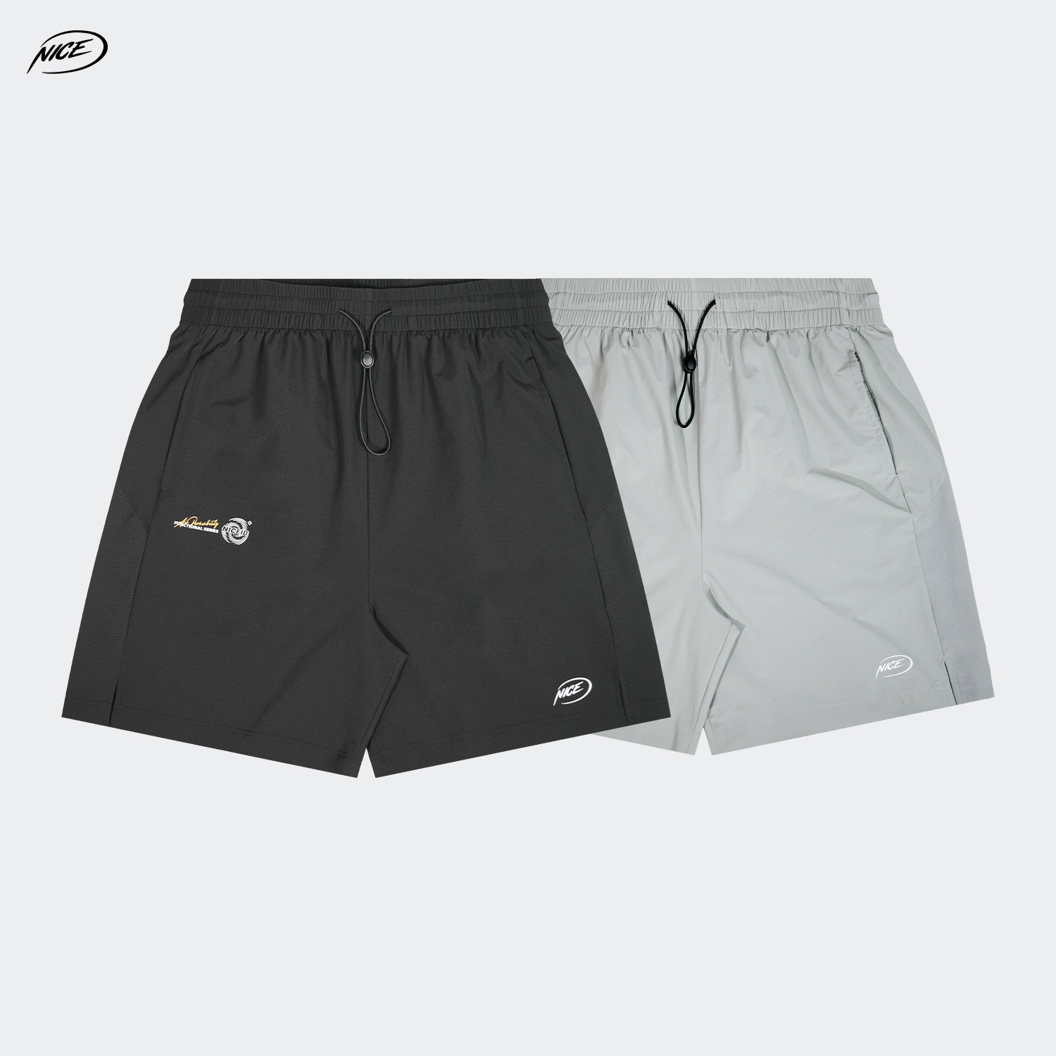 NICEID NICE美式篮球短裤橡筋腰实战训练休闲运动宽松透气五分裤