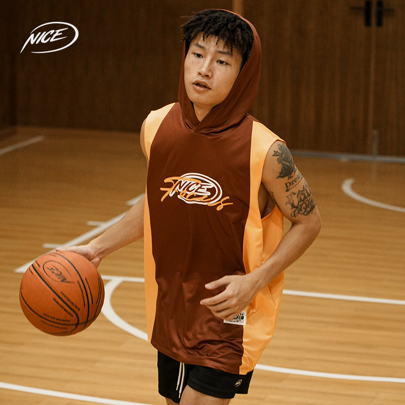 NICEID NICE连帽篮球背心投篮服热身训练服透气运动宽松无袖上衣,运动服/休闲服装,运动背心,淘宝优惠券,粉丝福利购,淘宝优惠卷