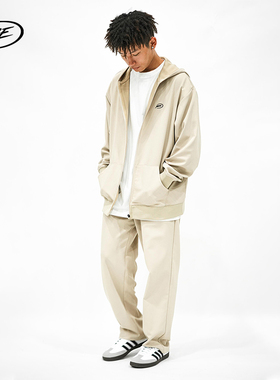 NICEID NICE华夫格连帽拉链外套队服篮球训练服防风保暖开襟长袖