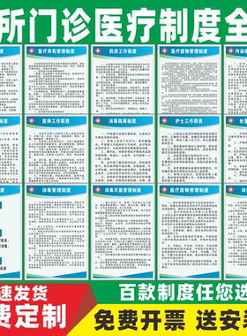 诊所医院规章制度全套