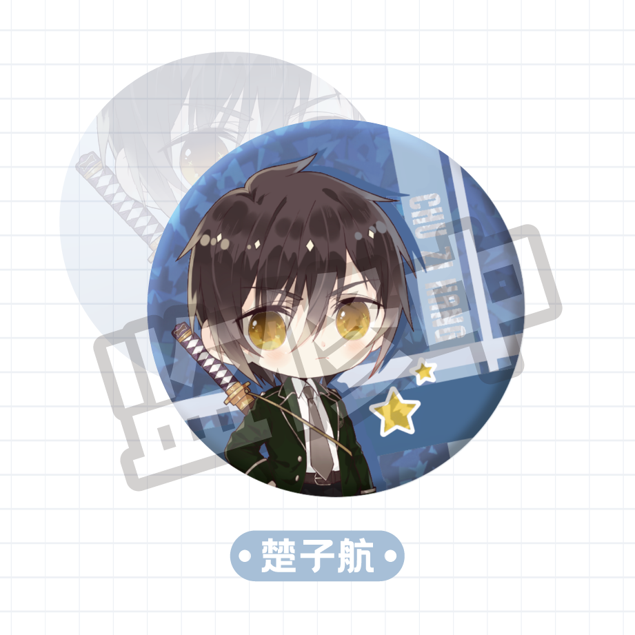 龙族动画角色形象双闪徽章