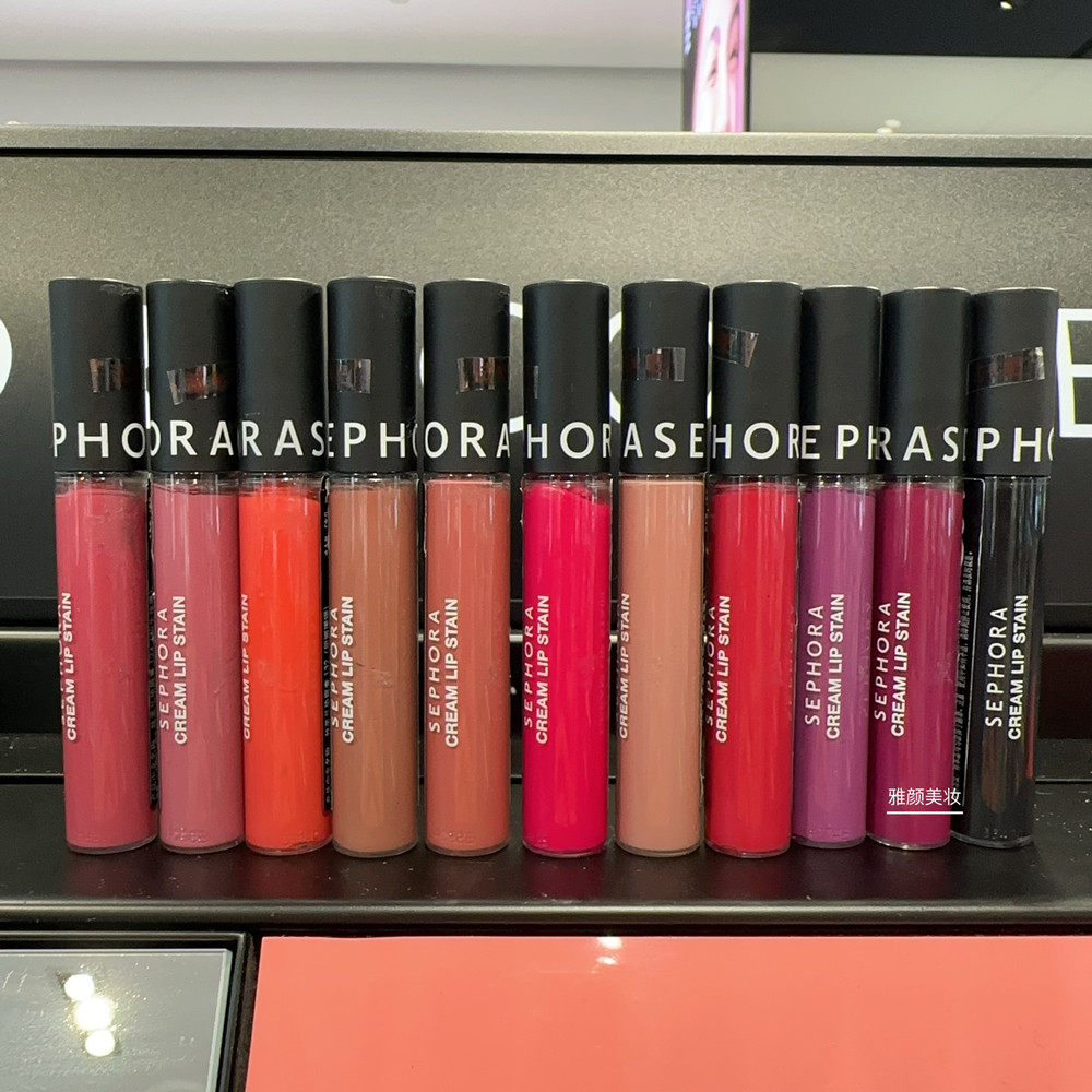 丝芙兰染唇膏唇釉丝绒雾面哑光口红不掉色不粘杯持久显白提升气色