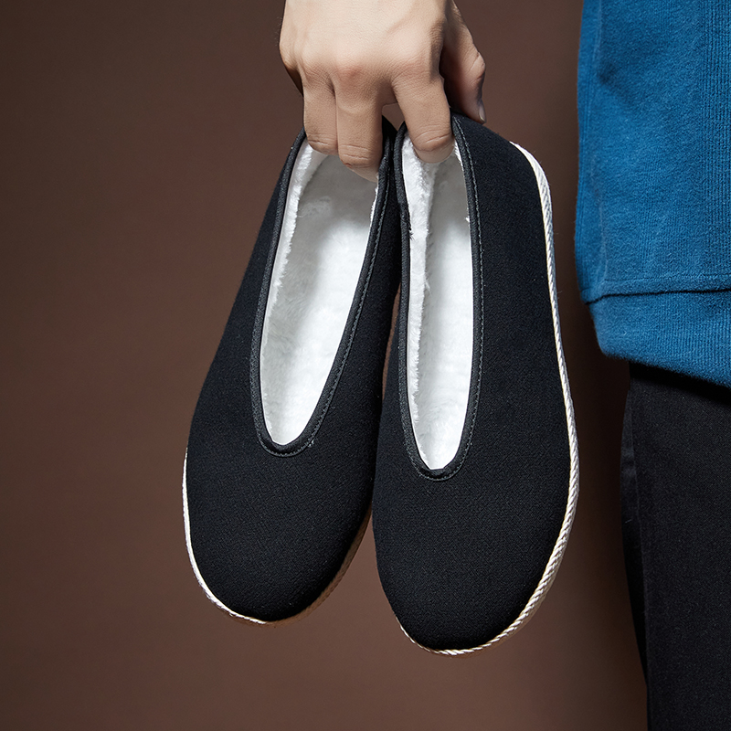 布语堂太极款棉布鞋保暖防滑冬季