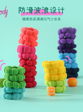 goody歌妮儿童发圈扎发编发宝宝不伤发头绳小啾啾迷你橡皮筋头饰