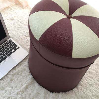 40公分高沙发凳子客厅坐凳矮凳圆凳休闲凳换鞋凳皮凳