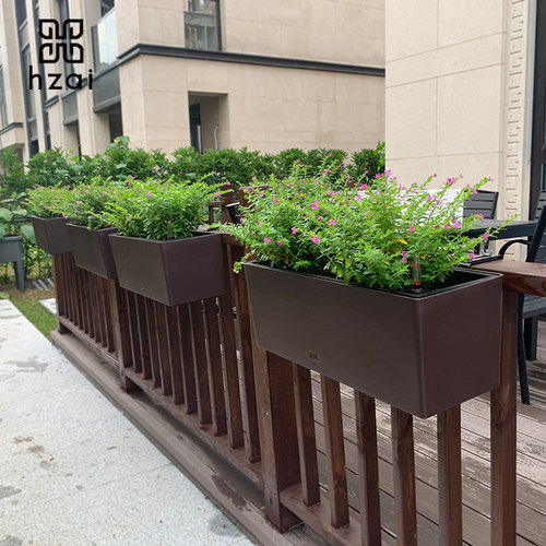 PP树脂简约阳台种菜种植箱