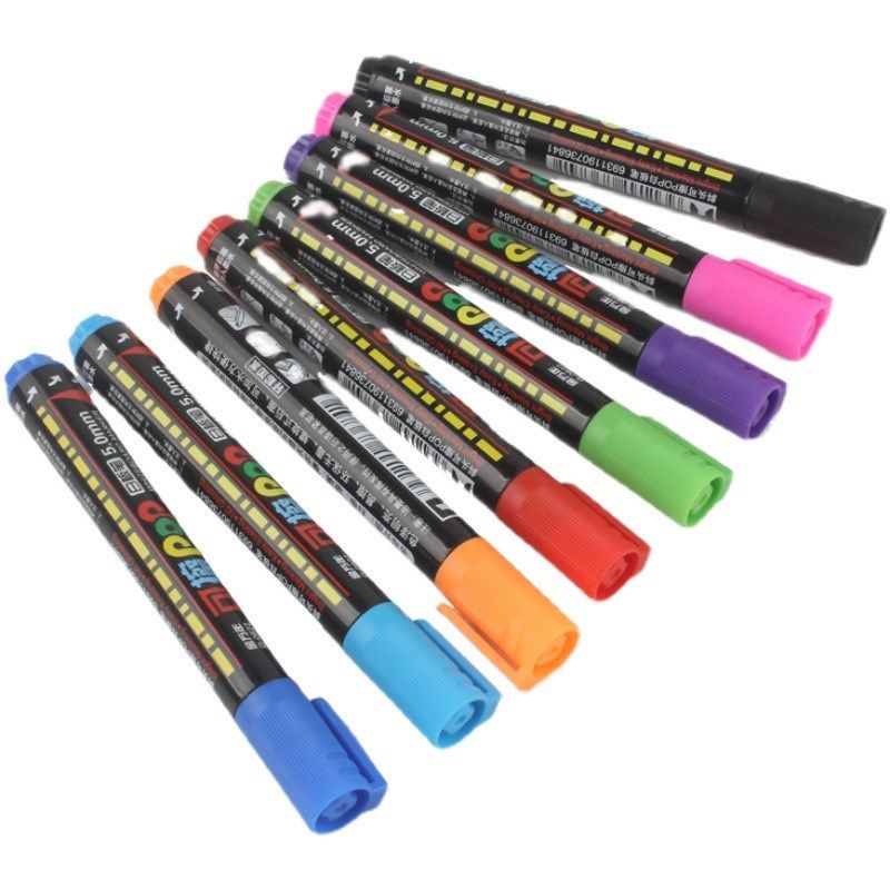 可擦POP白板笔可擦写反复使用笔水性可加墨水画板笔宽头笔可擦拭