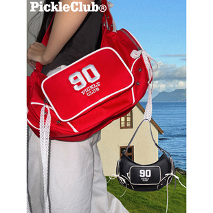 LBPC梁拌泡菜美式复古休闲大容量腋下包女高级通勤手提单肩饺子包