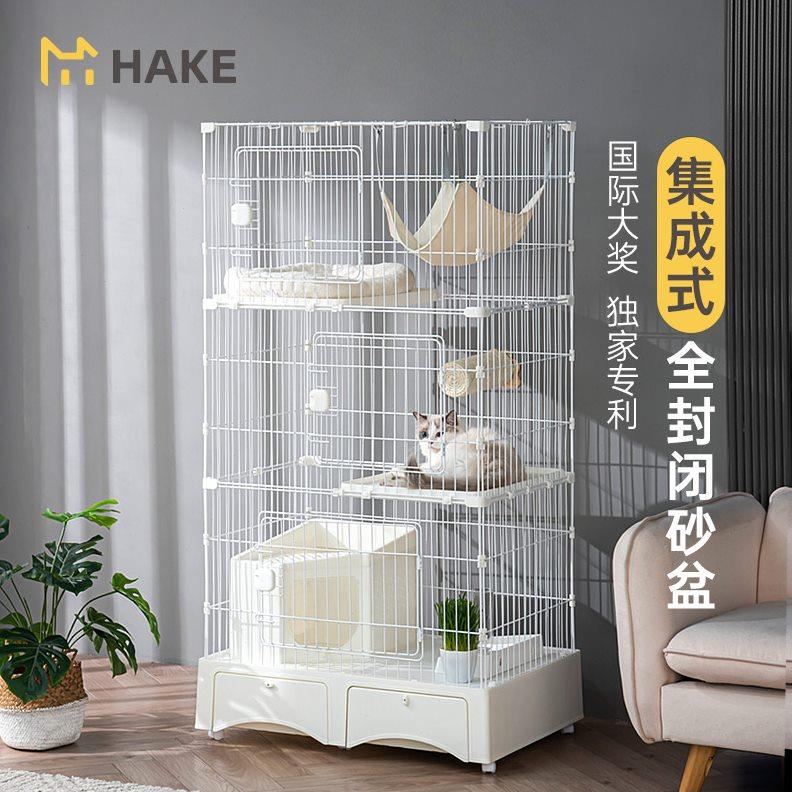 猫笼子猫别墅超大自由空间猫砂盆猫笼带厕所一体家用室内猫咪笼子