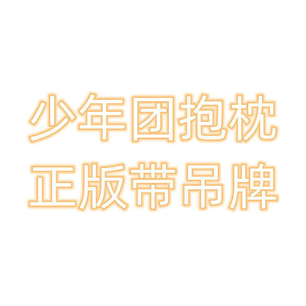 韩国防弹少年团带布标吊牌抱枕毛绒玩具周边公仔女生日礼物