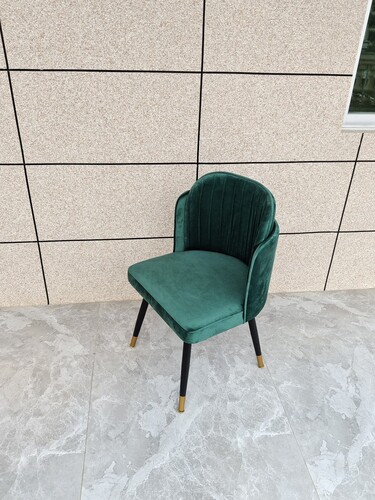 北欧轻奢餐椅家用铁艺洽谈椅网红