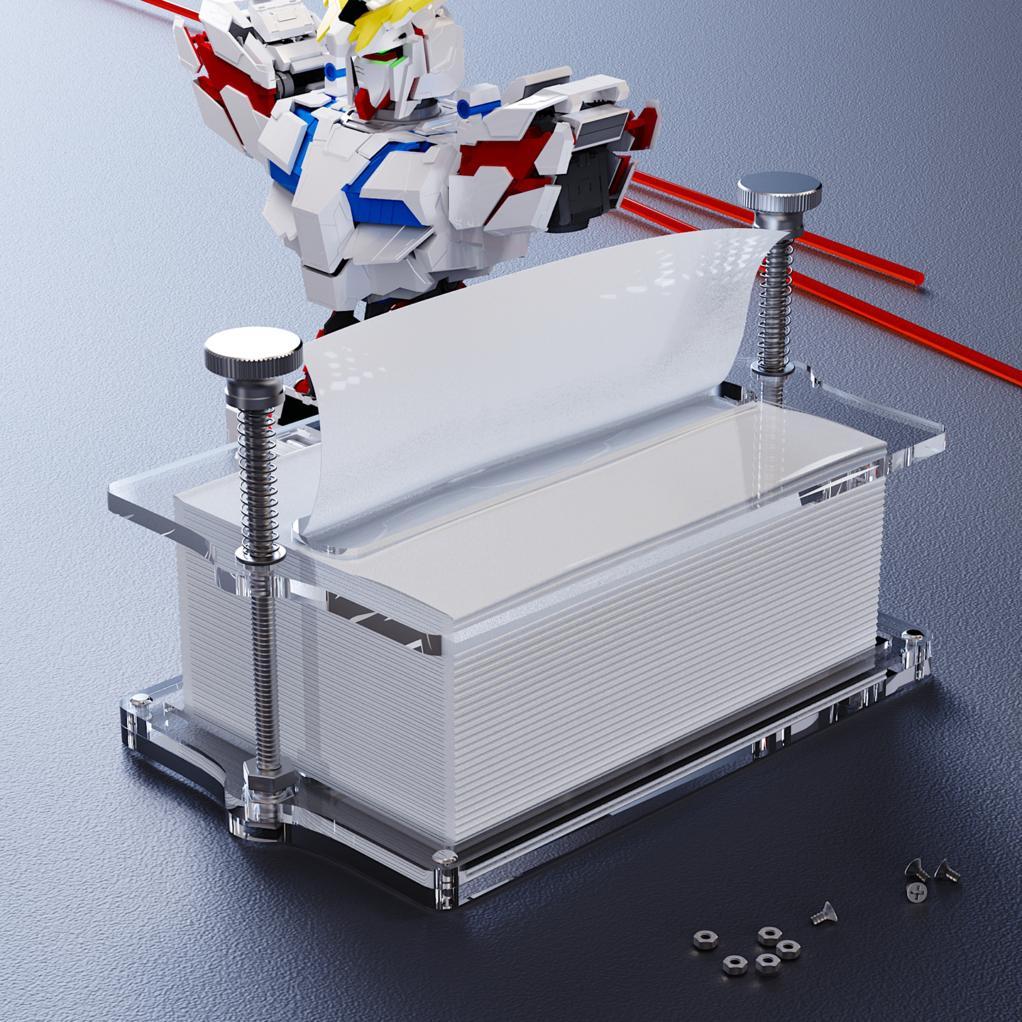 可升降纸巾盒创意桌面摆件