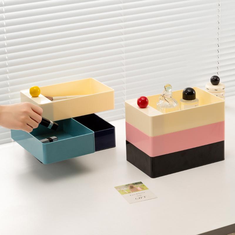 Epeiushome可旋转多层桌面收纳盒