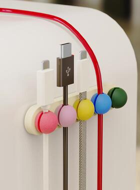 XEMO桌面数据线收纳整理神器多功能电线束线器卡线器理线器