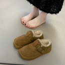 爆款平底雪地靴女2025冬季新款加绒加厚保暖棉鞋女时尚百搭勃肯鞋