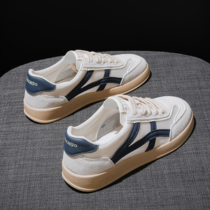 爆款透气网面阿甘鞋小白鞋2026夏季新款百搭休闲运动平底单鞋薄款