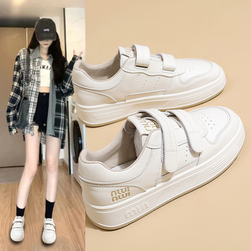 爆款魔术贴小白鞋女2025春秋新款板鞋女时尚百搭洋气运动休闲鞋女,女鞋,时尚休闲鞋,淘宝优惠券,粉丝福利购,淘宝优惠卷
