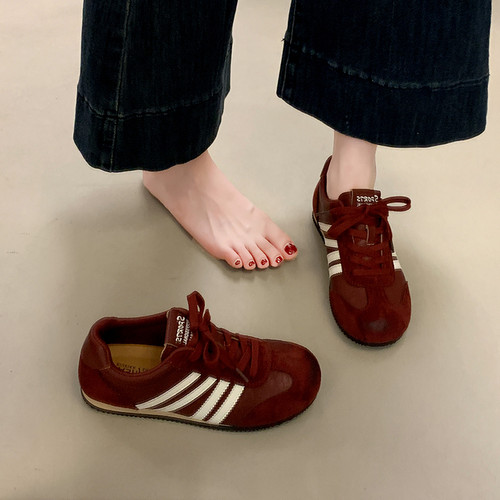 修身百搭时尚德训阿甘鞋女