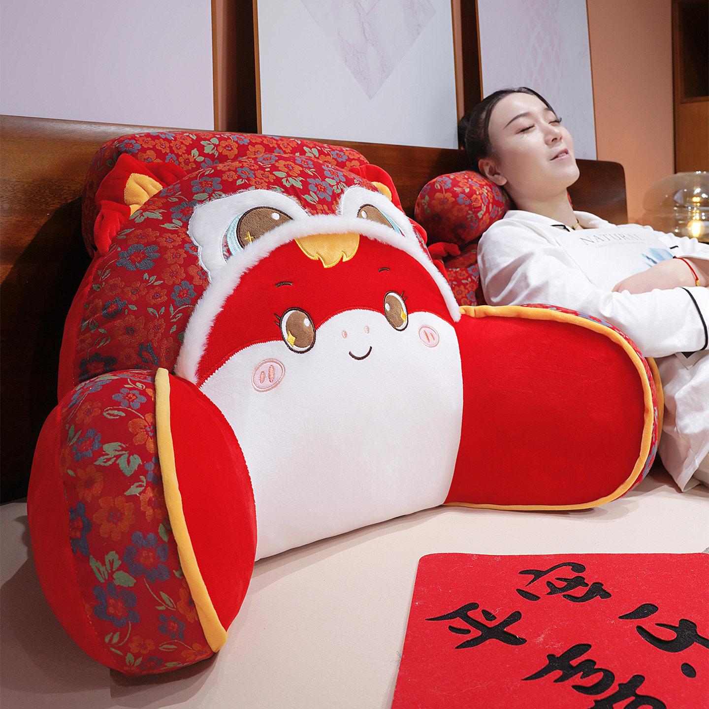 新年床头软包靠背垫护腰靠枕大靠背孕妇老人沙发床上半躺学生宿舍,居家布艺,床头靠垫,淘宝优惠券,粉丝福利购,淘宝优惠卷