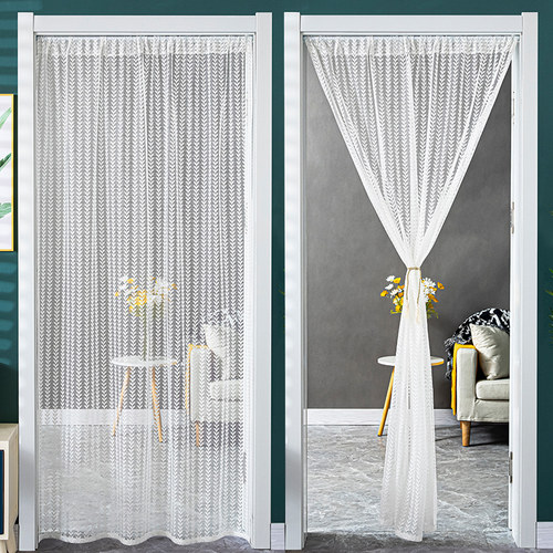 轻奢夏季免打孔伸缩杆防蚊门帘