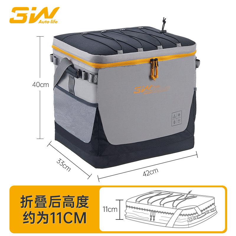 3W折叠保冷袋保鲜野餐包便携车载冷藏箱保温箱冰包户外露营大容量