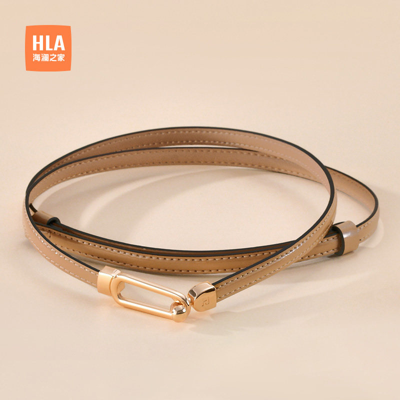 海澜之家腰带女士百搭新款对扣腰链甜美裙子配饰年轻人时尚送女友
