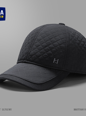 海澜之家棒球帽男士2025新款秋冬季保暖护耳鸭舌帽爸爸中老年帽子